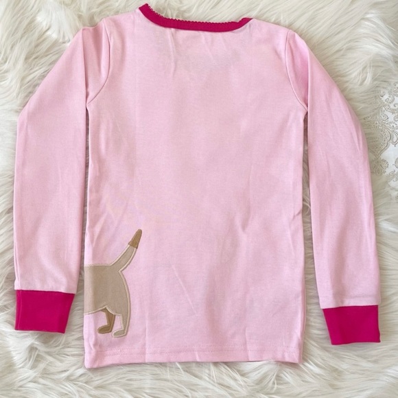 Gymboree Girls 2 Pajama Set Black/Pink Polka Dot Panda/Dog & Flowers NWT Size 4 - Picture 13 of 15